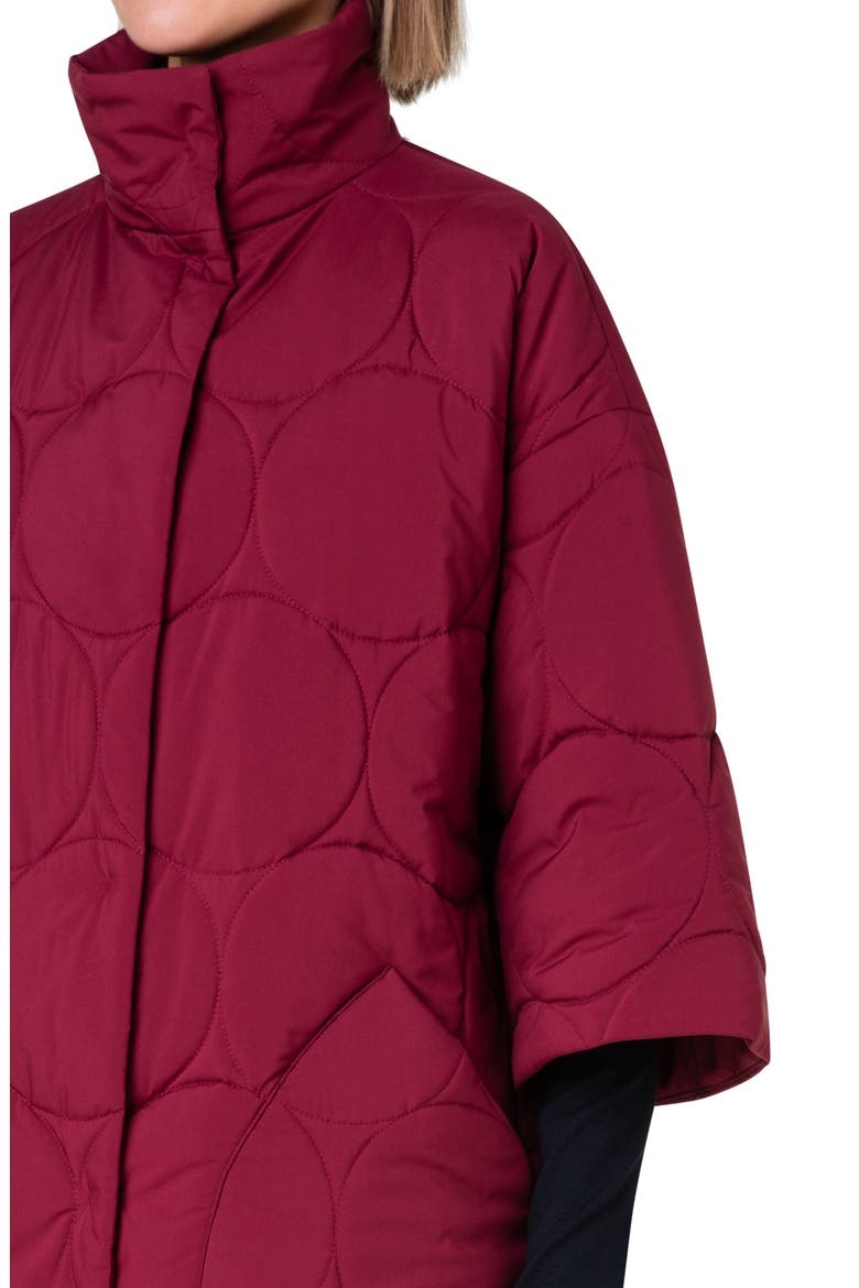 Quilted Kimono Sleeve Jacket, Alternate, color, 068 GARNET