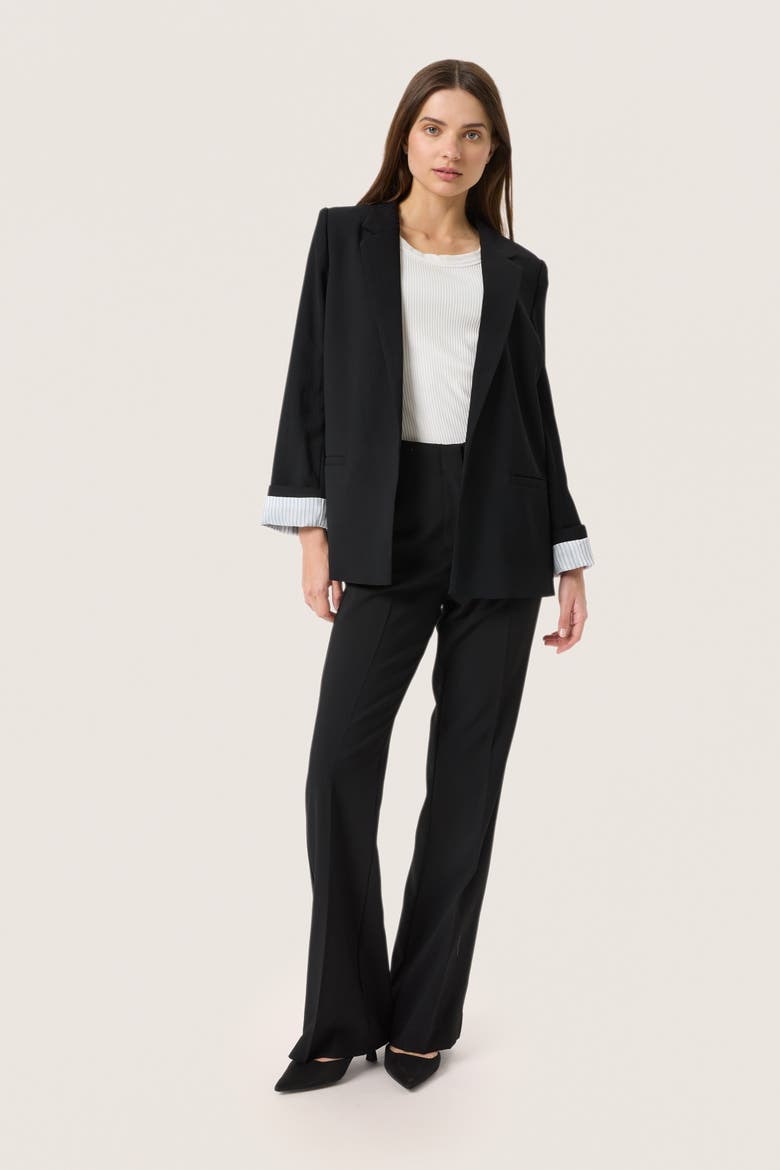 SLShirley Regular Fit Notch Lapel Blazer, Alternate, color, Black