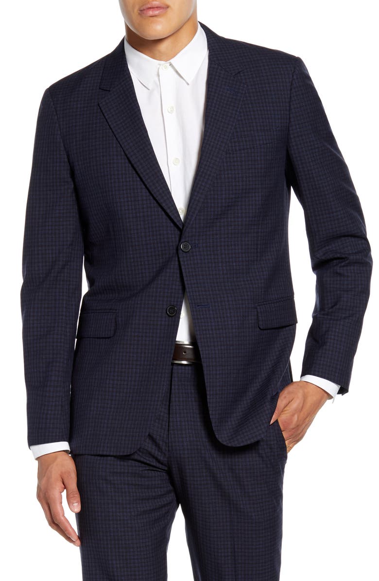 Theory Chambers Thurlow Slim Fit Check Wool Sport Coat, Main, color, 