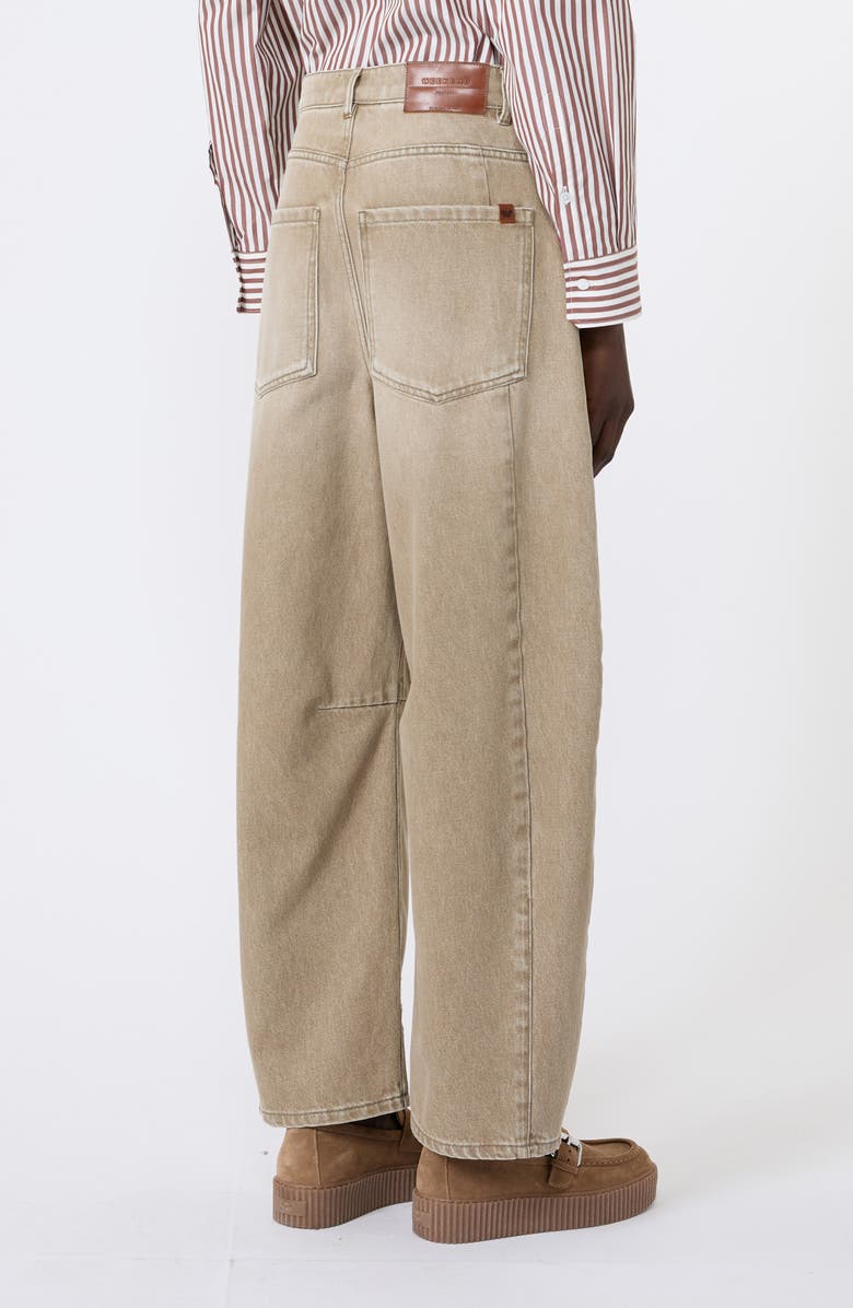 Weekend Max Mara Arcadia Barrel Leg Jeans, Alternate, color, Beige