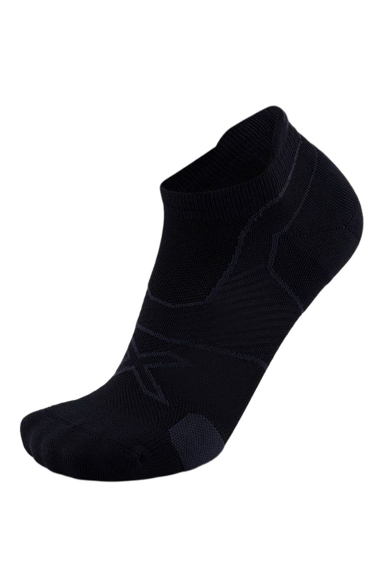 2XU Vectr Cushion No Show Socks, Alternate, color, Black/Titanium