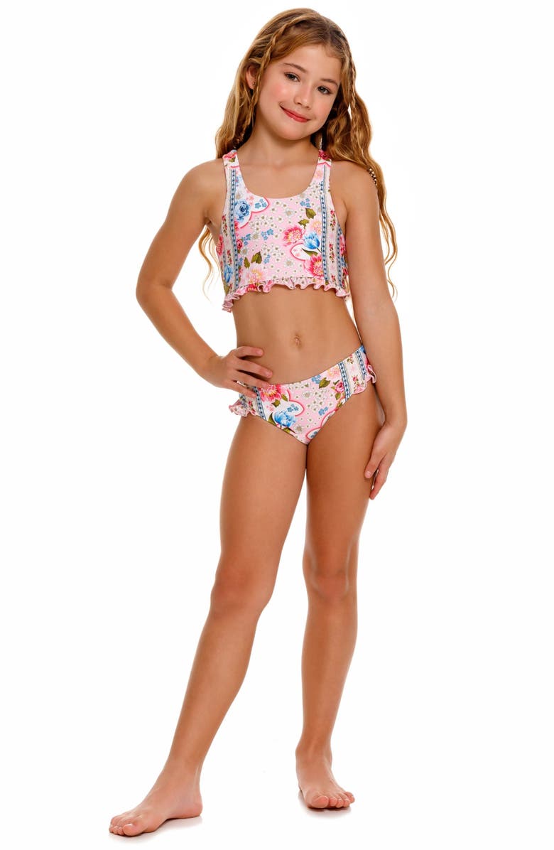 Agua Bendita Kids' Aleida Meraki Two-Piece Swimsuit, Alternate, color, Pink