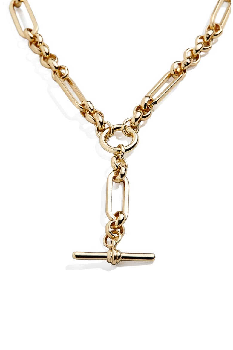 Taia Mariner Y-Necklace, Main, color, GOLD