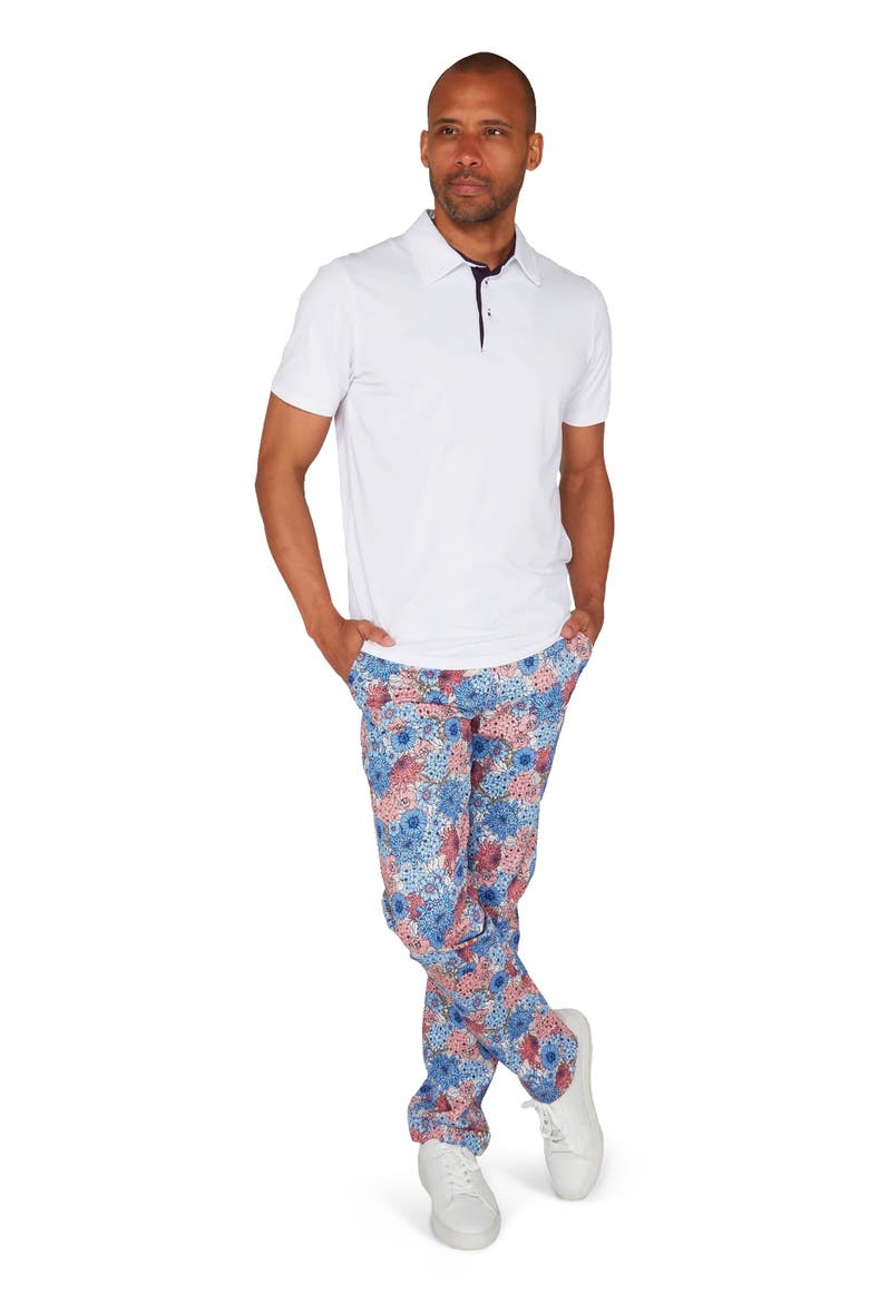 Pietro Stretch Cotton Polo Shirt, Alternate, color, White