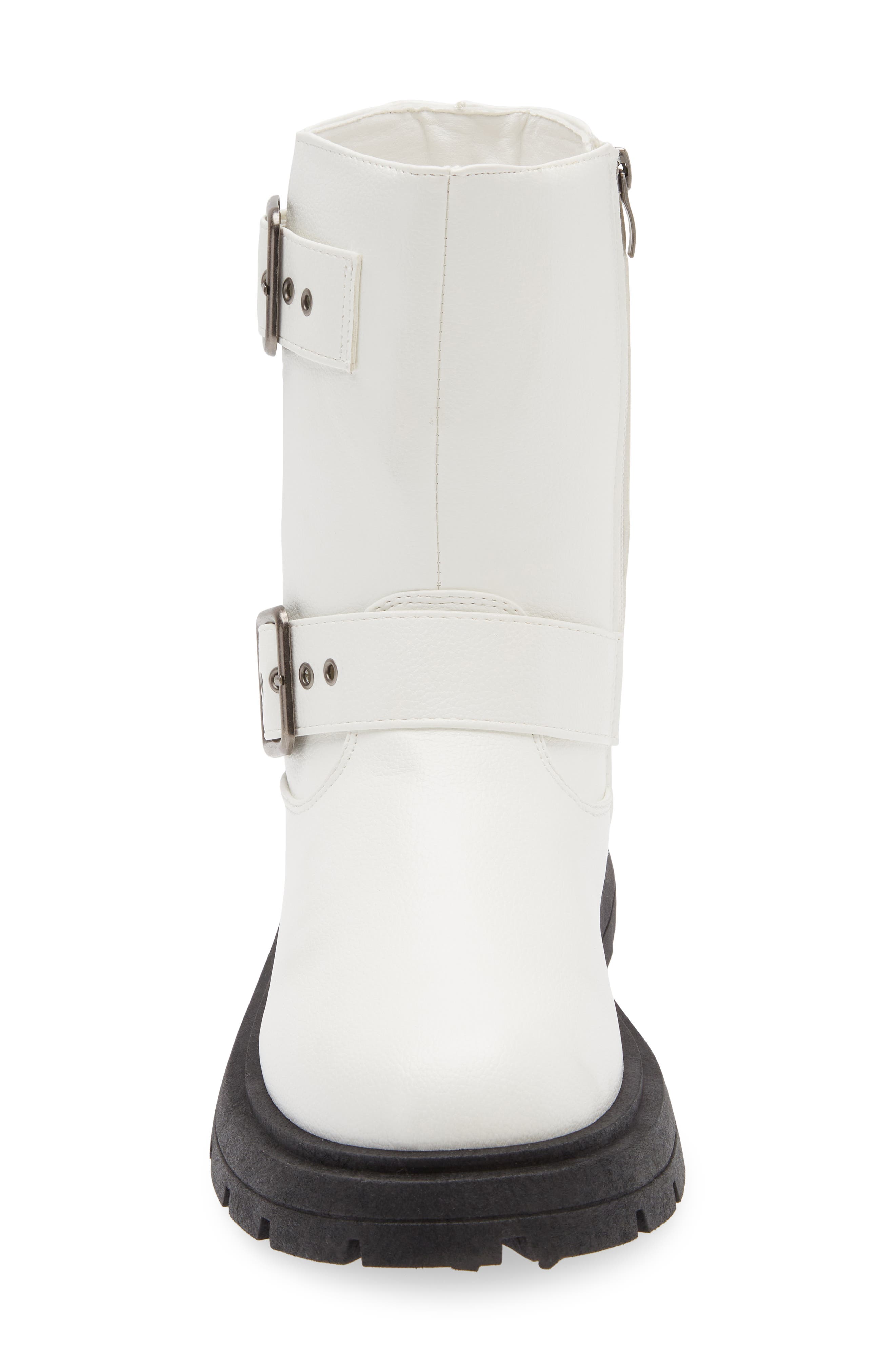 Osaka Lug Sole Combat Boot, Alternate, color, WHITE