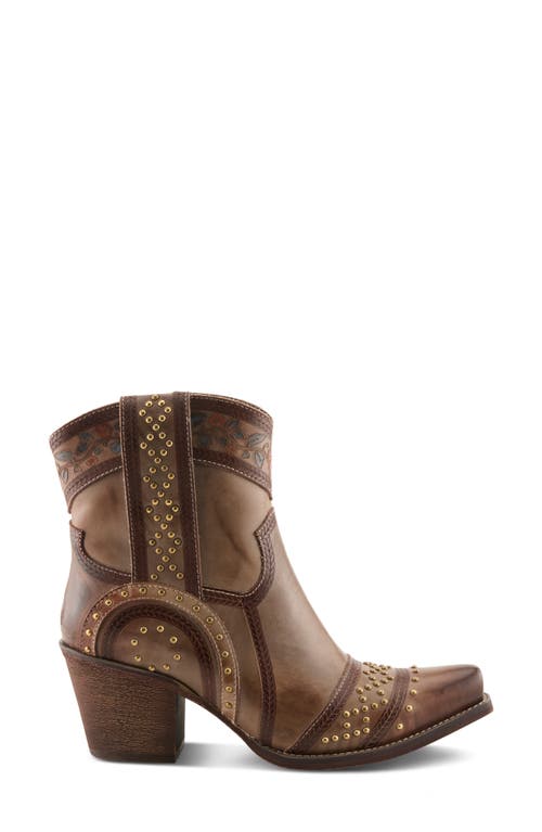 L'artiste By Spring Step Saddleup Western Boot In Brown