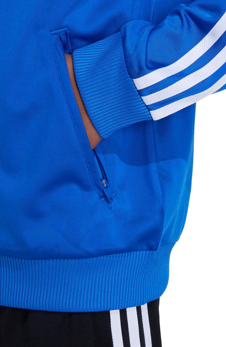 adidas Kids' Firebird Recycled Polyester Track Jacket, Alternate, color, Blue