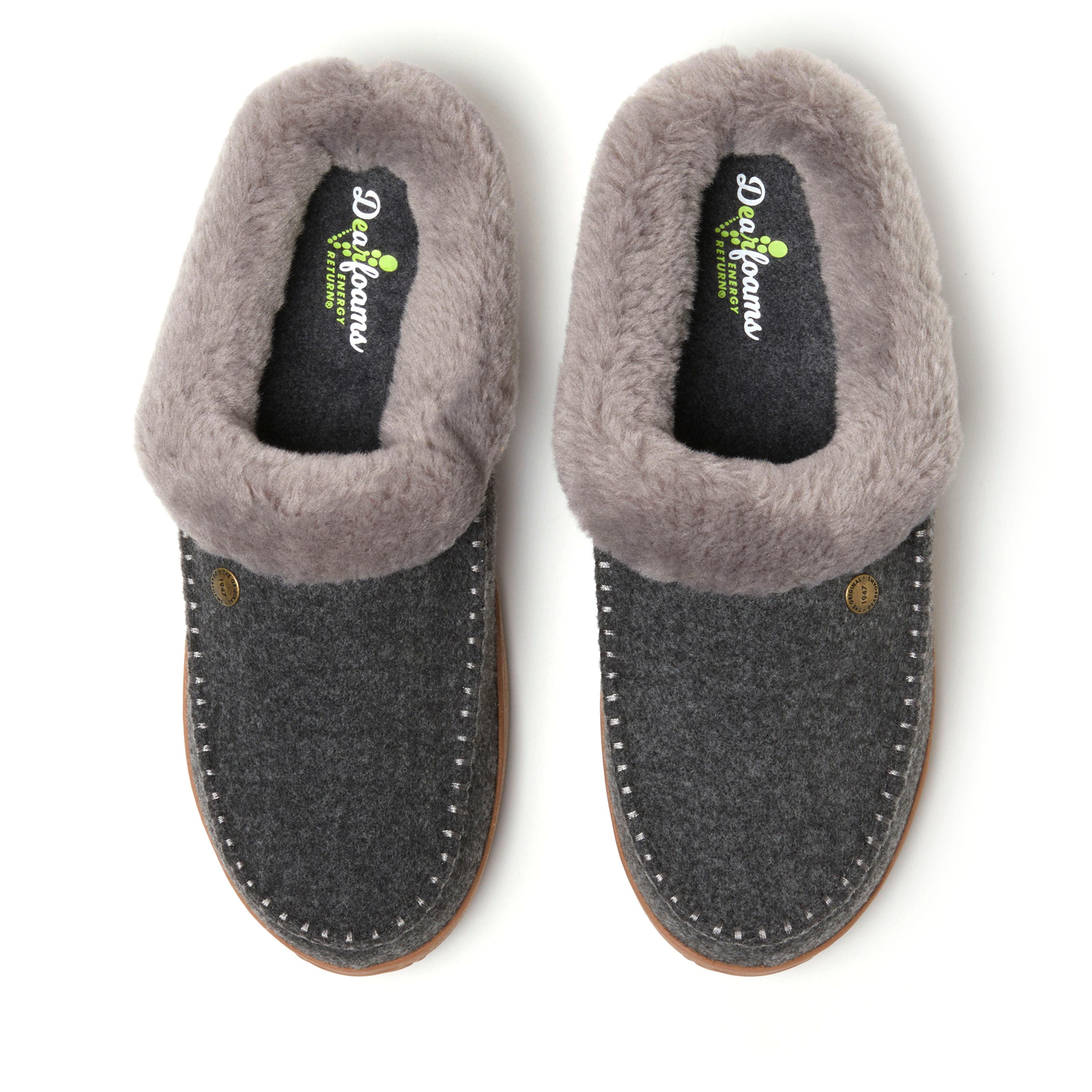 DEARFOAMS Baro Energy Return Clog Slipper, Alternate, color, Dark Heather Grey