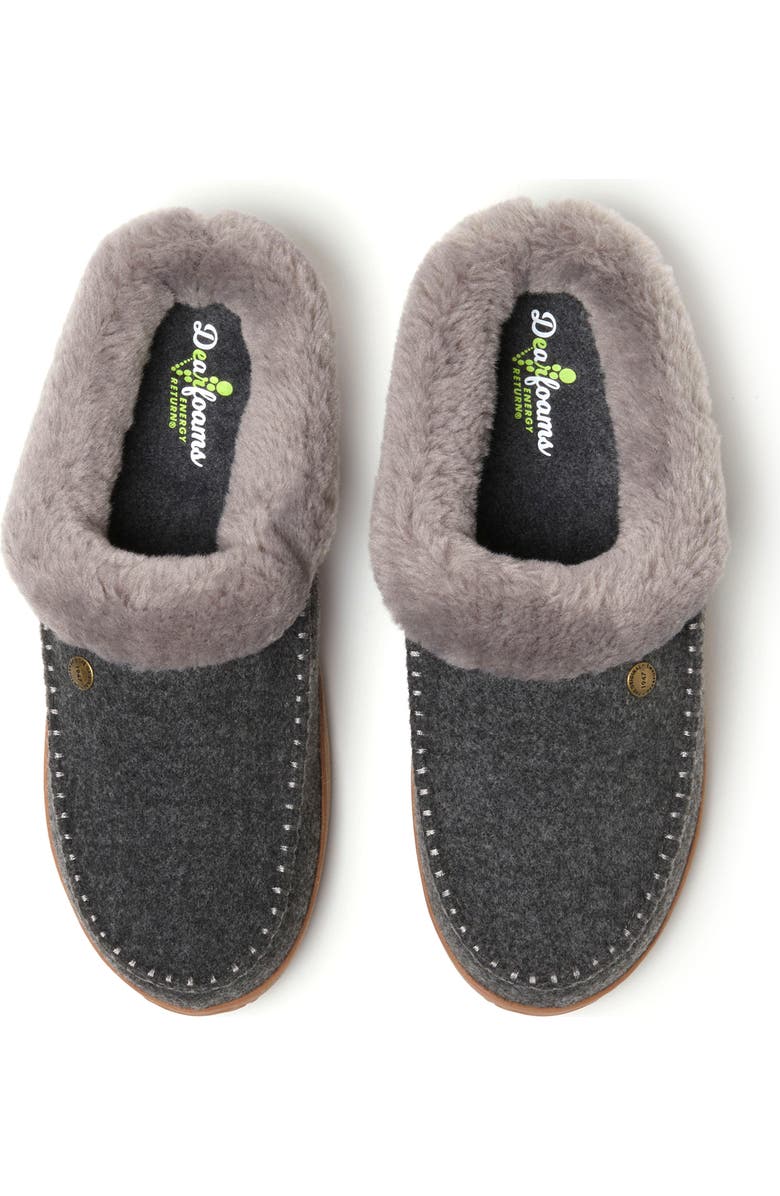 DEARFOAMS Baro Energy Return Clog Slipper, Alternate, color, Dark Heather Grey