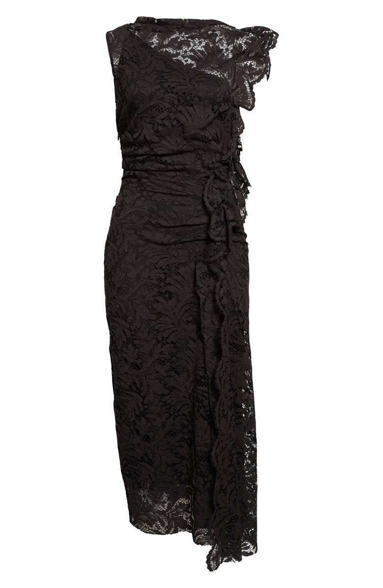 A.L.C. Astrid Lace Maxi Dress, Alternate, color, Black