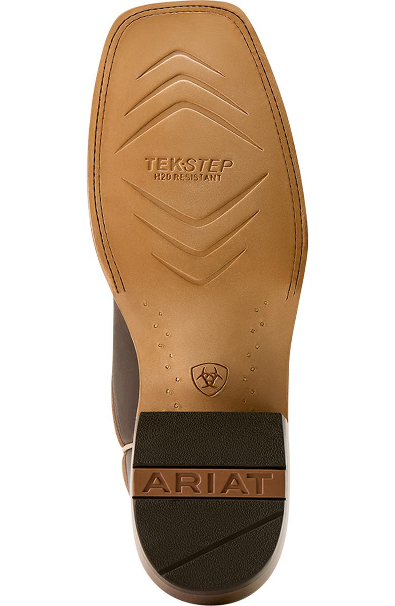 Ariat Preston Wide Square Toe Cowboy Boot, Alternate, color, Brown