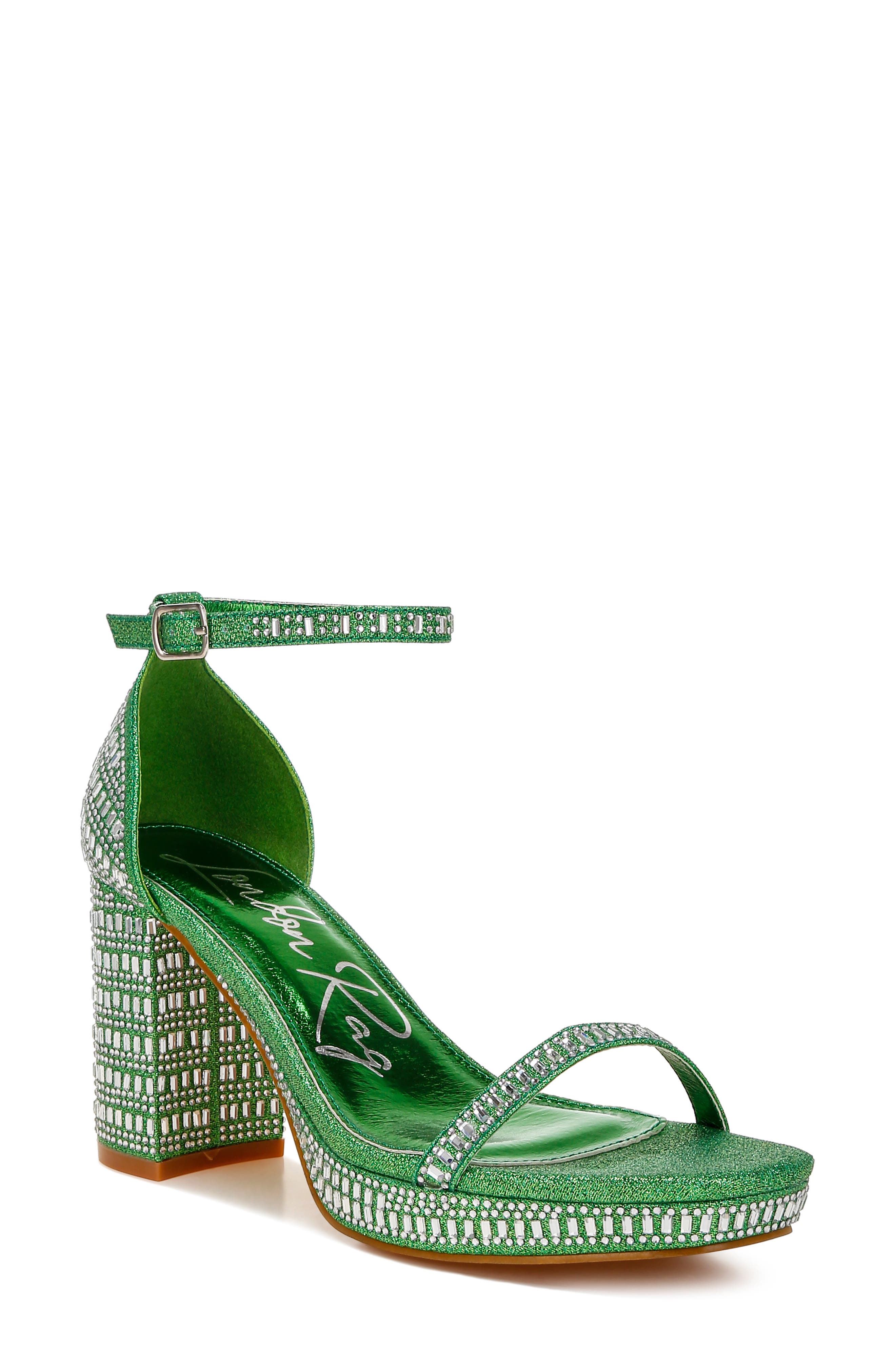 LONDON RAG Ronan Crystal Embellished Platform Sandal