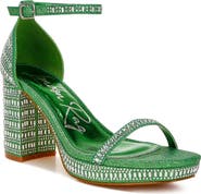 LONDON RAG Ronan Crystal Embellished Platform Sandal