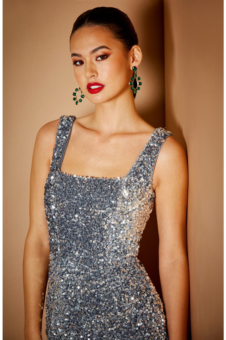 Marilyn Sequin Gown, Alternate, color, PLATINUM