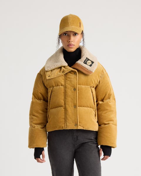 Womens Blaise Corduroy Puffer