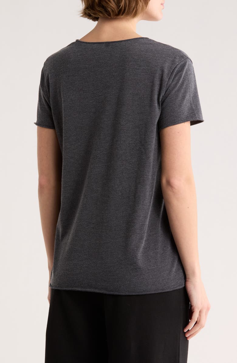 Caslon<sup>®</sup> Rolled Burnout T-Shirt, Alternate, color,