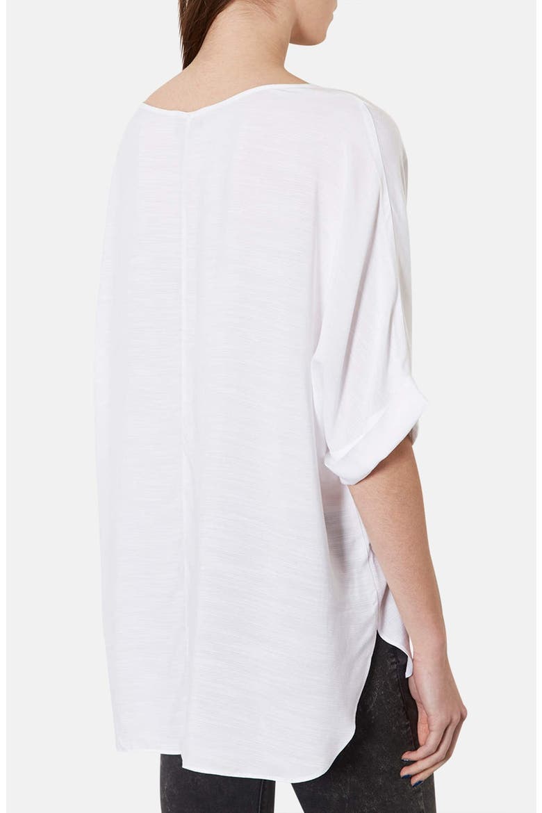 Seam Detail High/Low Tee, Alternate, color, WHITE