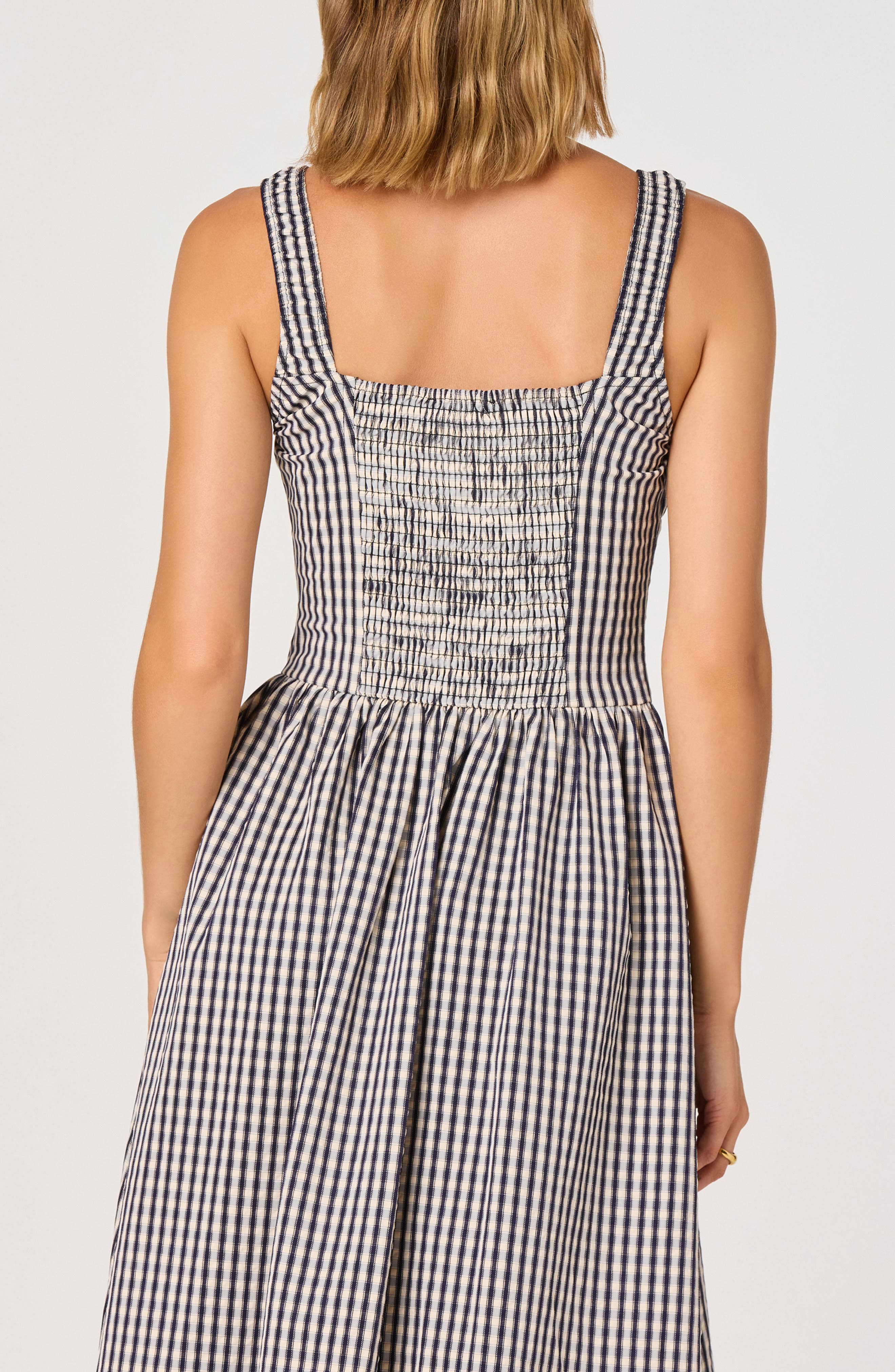 corset gingham dress Gingham Corset Maxi Dress