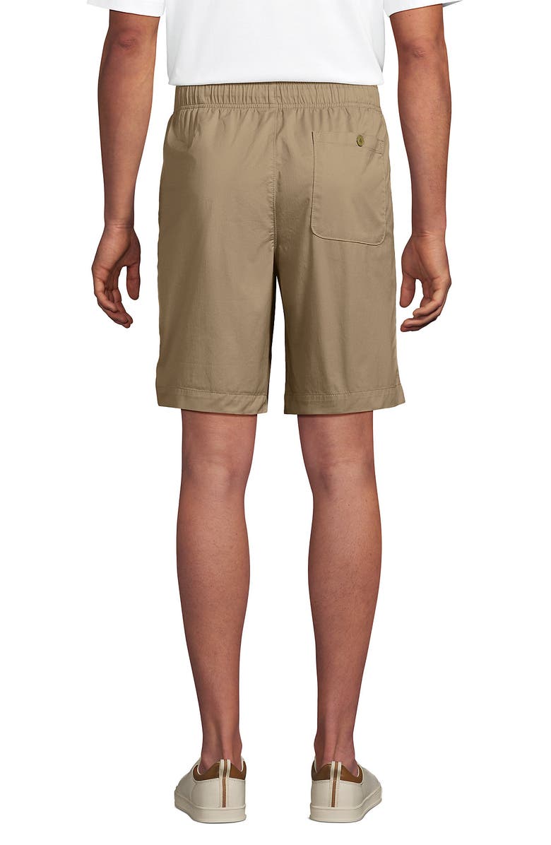 Lands' End 9" Pull On Deck Shorts, Alternate, color, Desert Tan