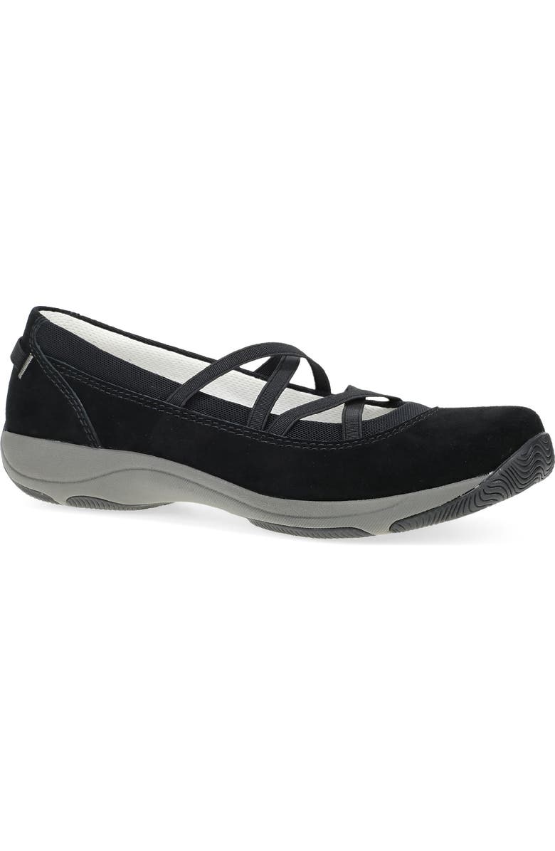 Dansko Harper Sneaker, Main, color, Black Suede