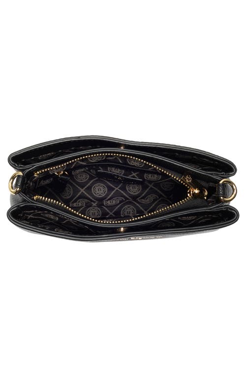Nanette Lepore Triple Section Crossbody Bag In Black