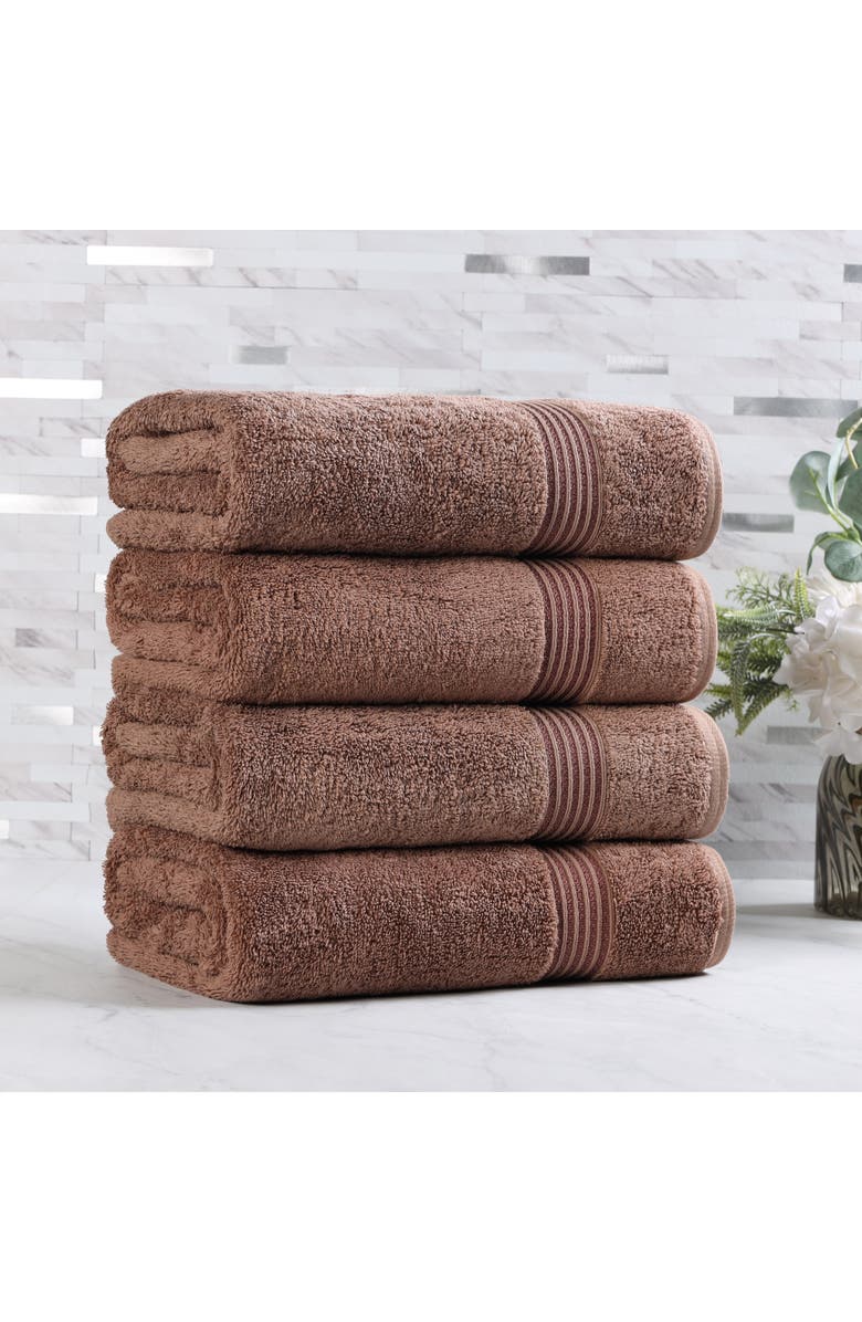Superior 4-Pack Bath Towel Set, Alternate, color, Mocha