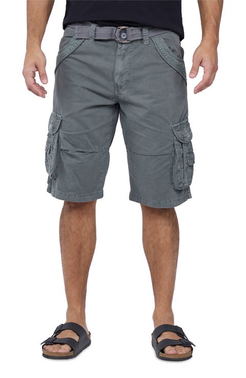 Belted Bermuda Cargo Shorts (Regular & Big)