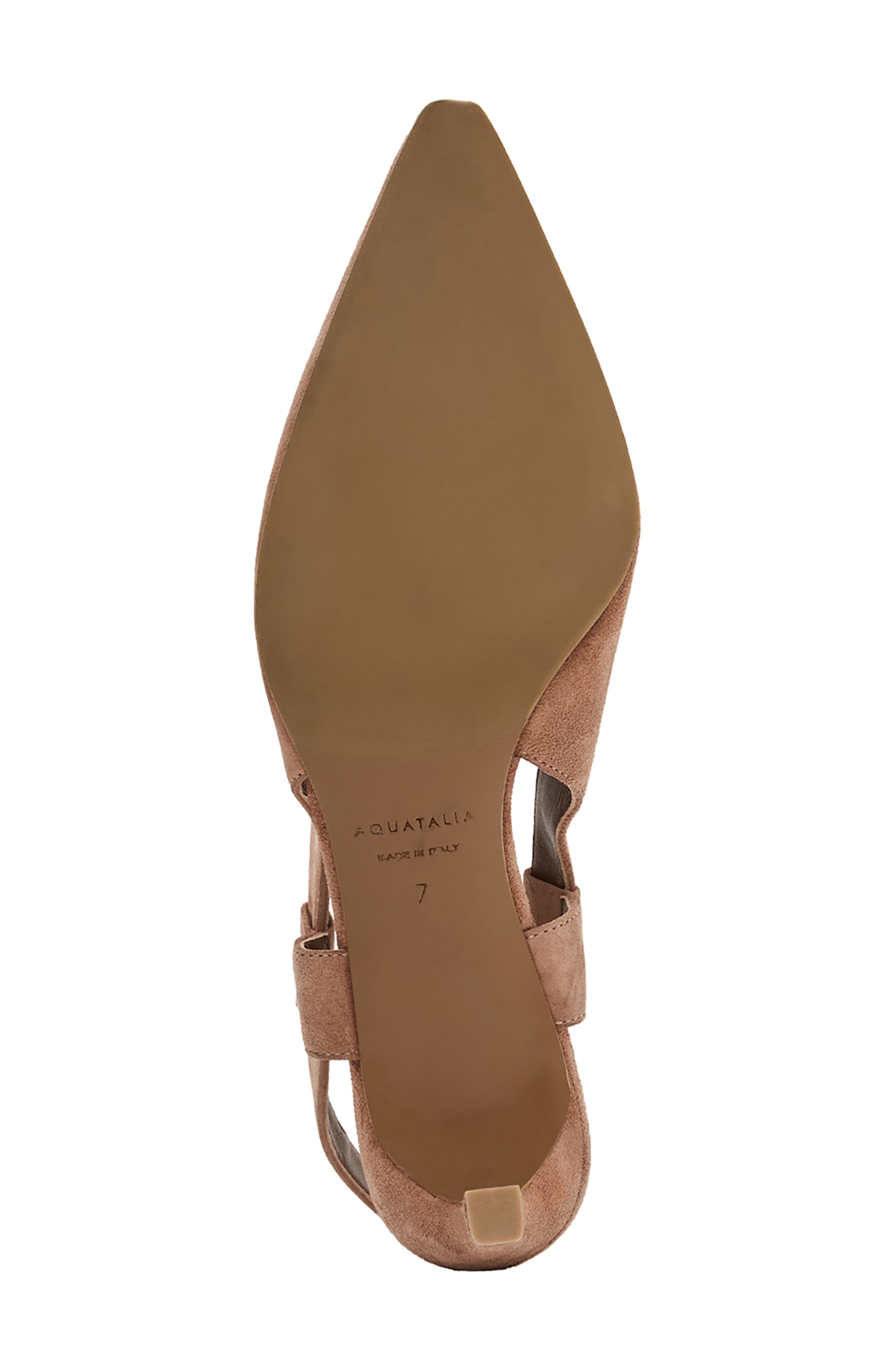 Charm Kitten Heel Waterproof Slingback Pump, Alternate, color, CLAY SUEDE