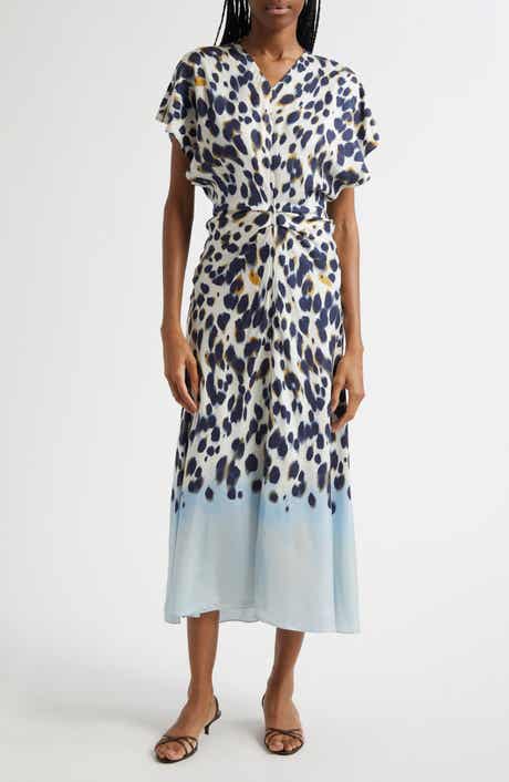 A.L.C. Rem Dot Print A-Line Dress