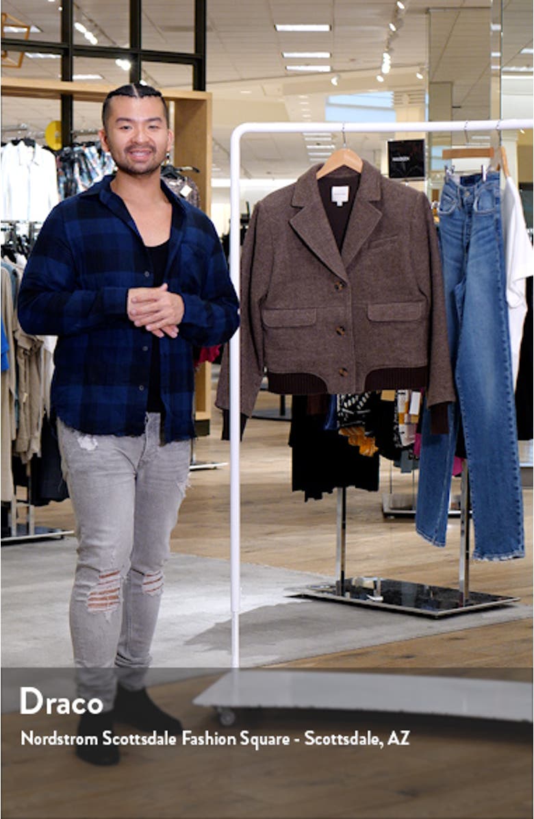 The City Herringbone Bomber Jacket, sales video thumbnail