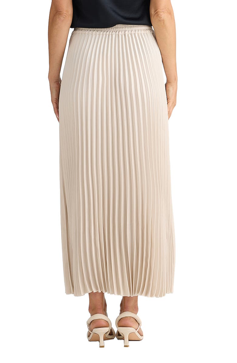 Brave+True Alias Pleated Maxi Skirt, Alternate, color, Oyster