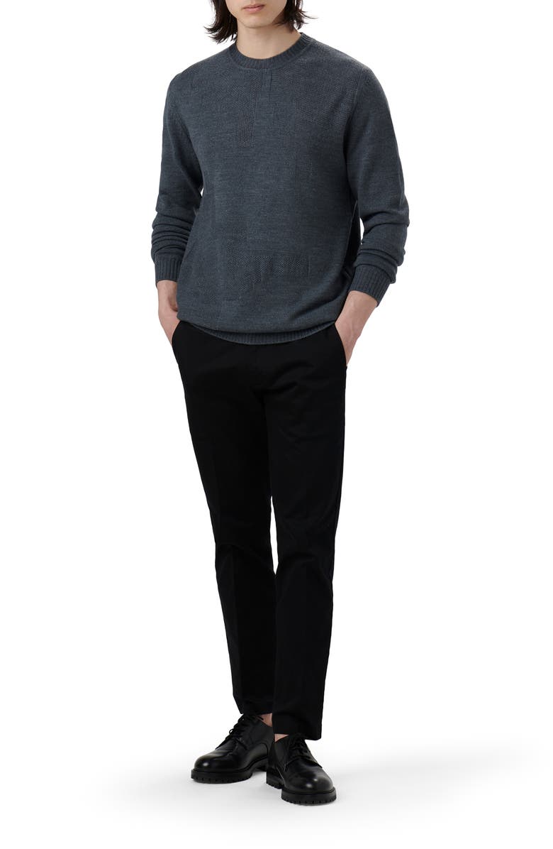 Bugatchi Merino Wool Blend Crewneck Sweater, Alternate, color,