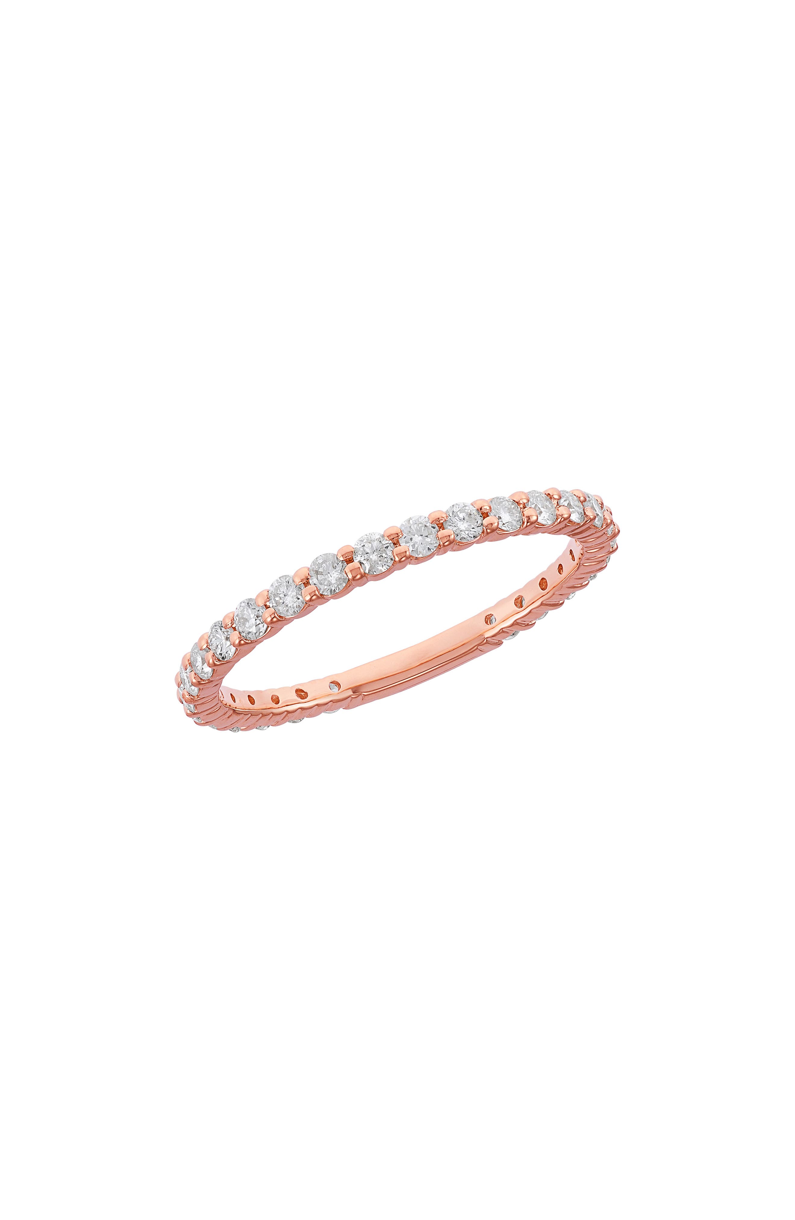 Frankie & Zoe 14K Gold Brilliant Cut Diamond Band Ring