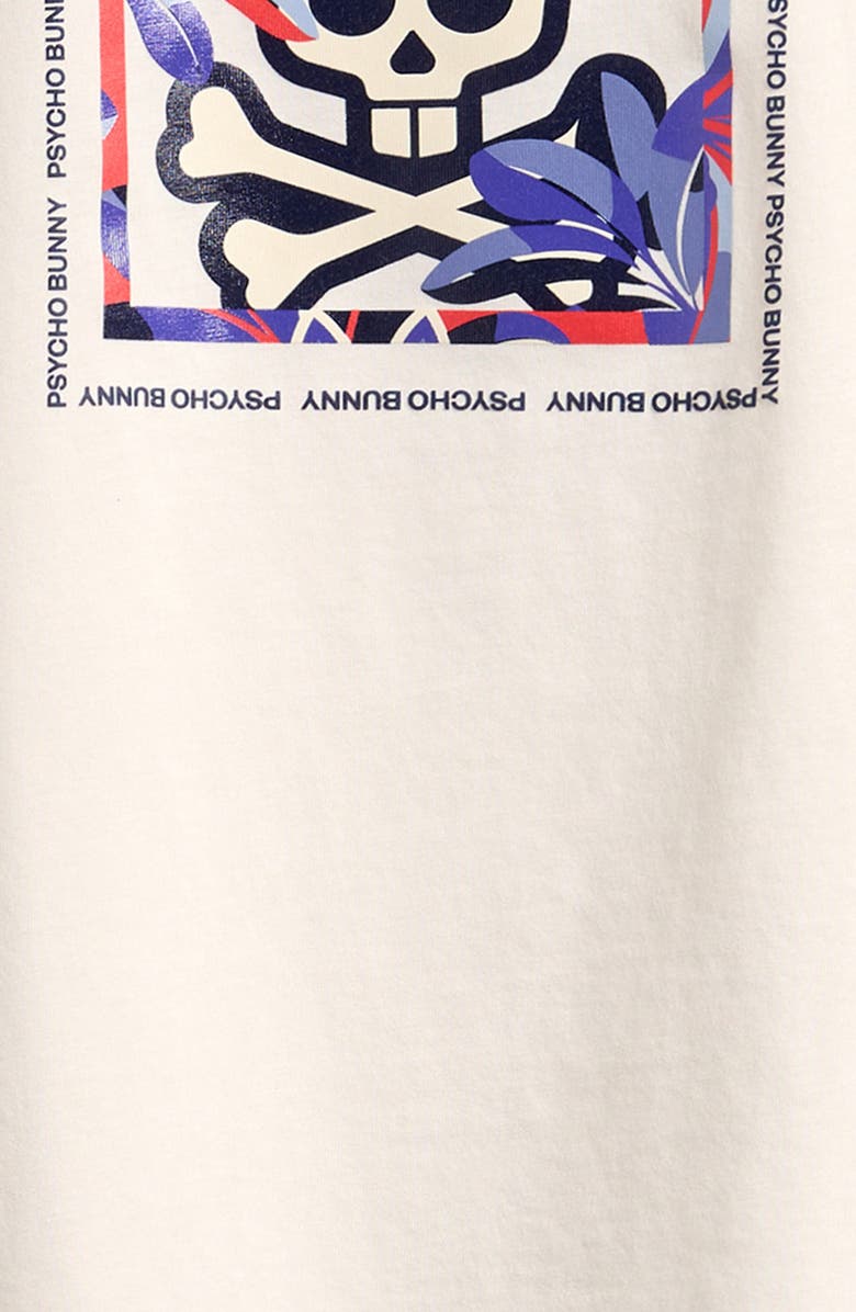 Psycho Bunny Kids' Florian Cotton Graphic T-Shirt, Alternate, color, Pristine