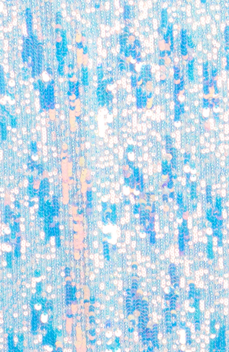 Zunie Kids' Sleeveless Sequin Shift Dress, Alternate, color, Blue