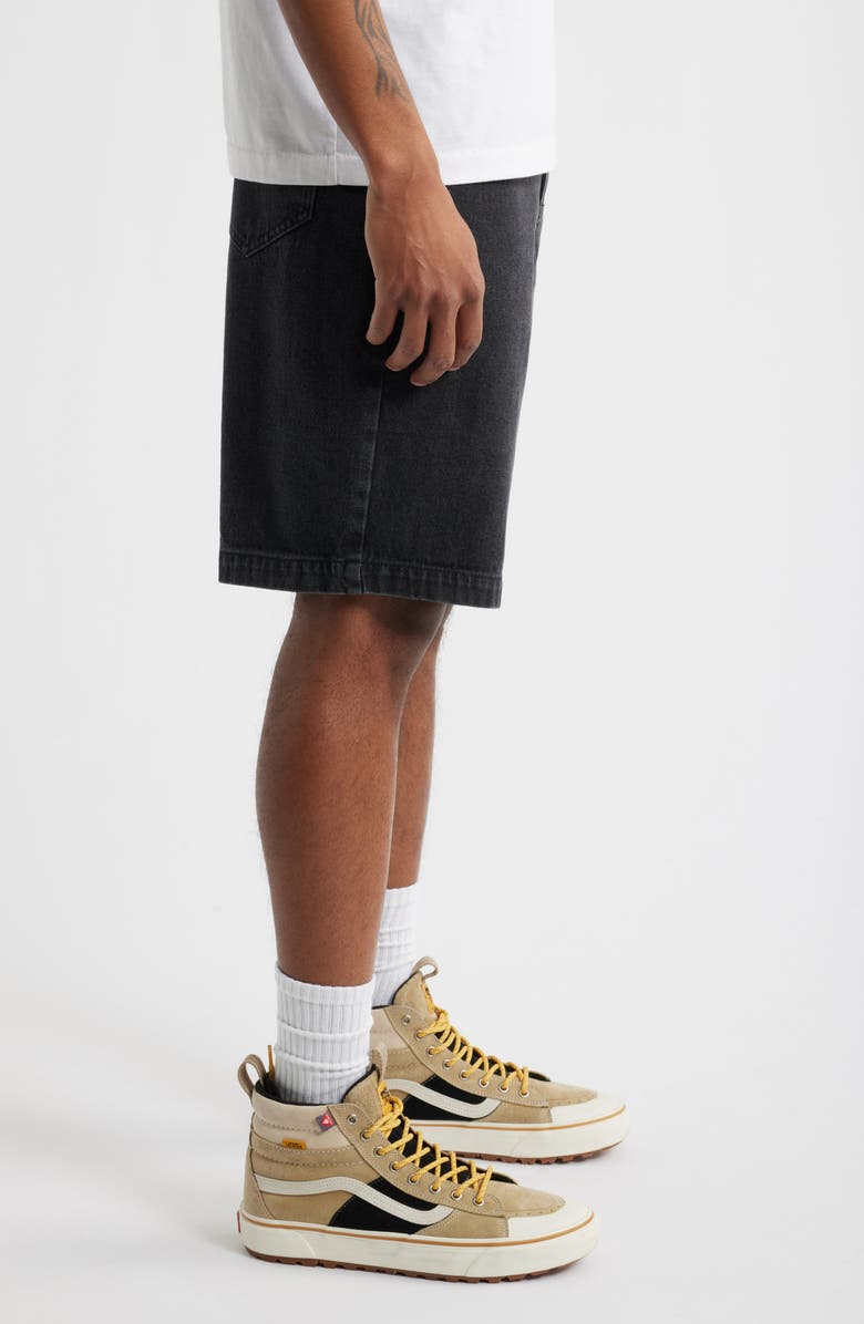 BP. Baggy Denim Shorts, Alternate, color, Black Faded