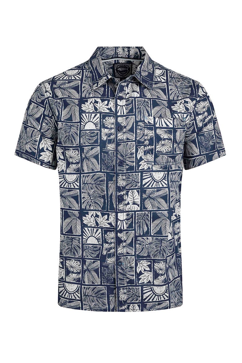Faraway Printed Shirt, Alternate, color, Estate Blue