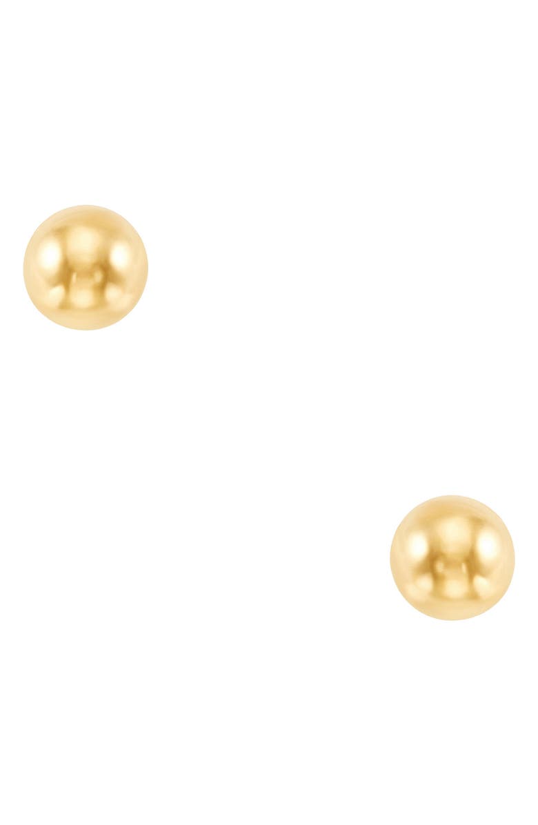 Frankie & Zoe Ball Stud Earrings, Main, color, Yellow Gold