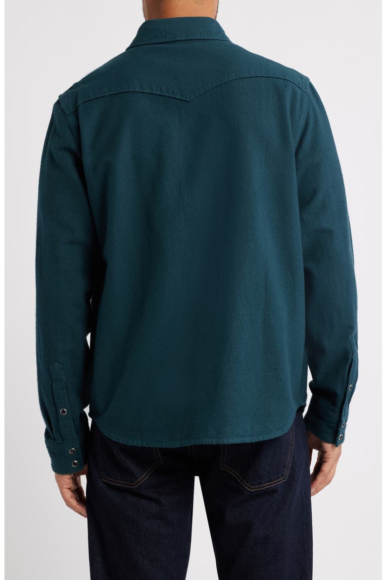 Huston Classic Fit Western Snap-Up Shirt, Alternate, color, DEEP TEAL