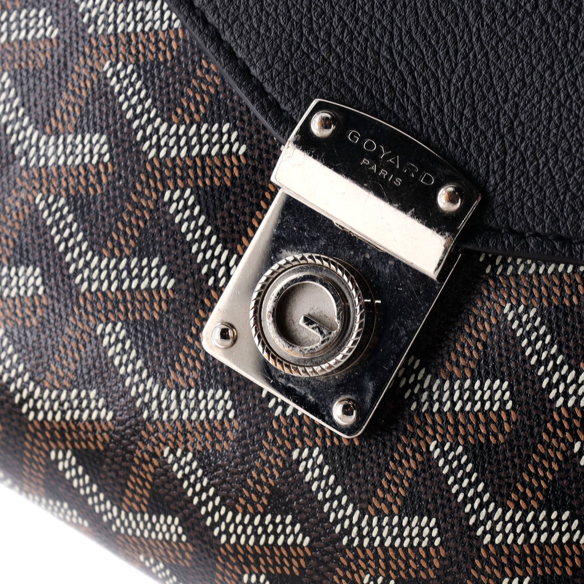 Chypre Wallet on Strap Coated Canvas with Leather, Alternate, color, Black