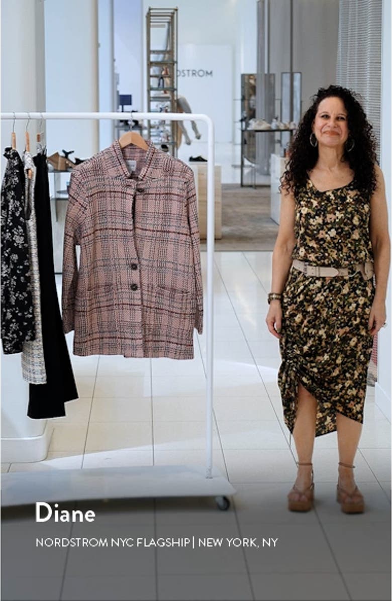 Plaid Double Knit Jacquard Blazer, sales video thumbnail