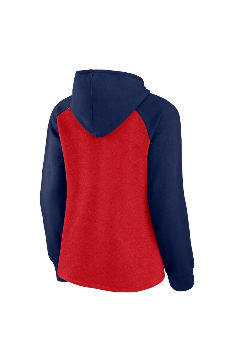 FANATICS Women's Fanatics Branded Red/Navy St. Louis Cardinals Recharged Raglan Pullover Hoodie, Alternate, color, Navy