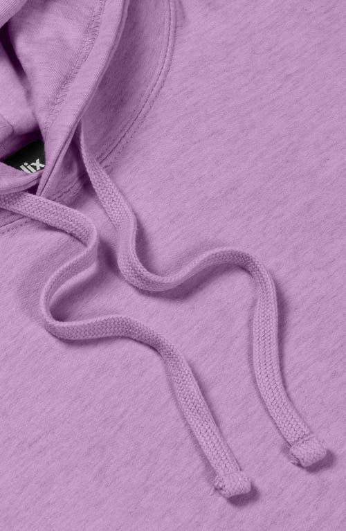 Dalix Womens Lil Heart Midweight Hooded Sweatshirt In Purple