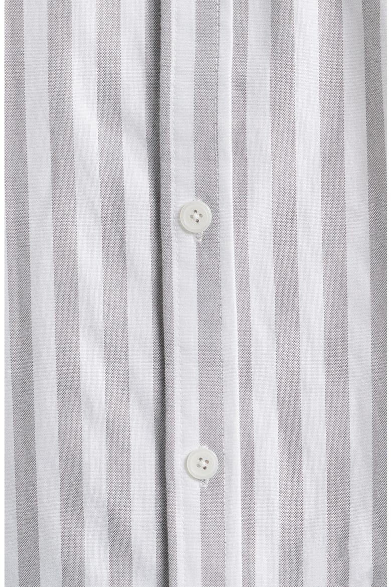 Directors Oxford Button-Up Shirt, Alternate, color, GREY STRIPE