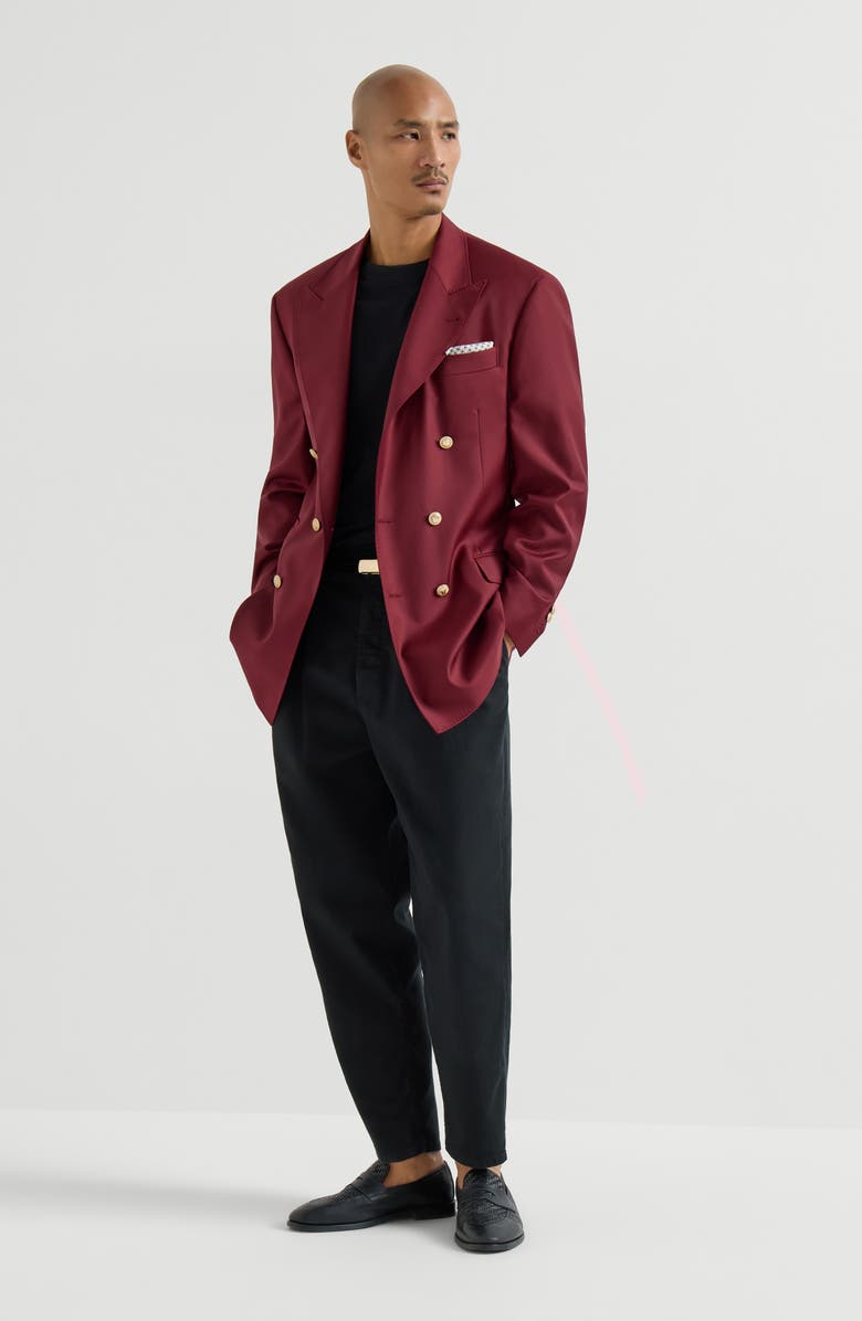 Brunello Cucinelli Cotton jersey crew neck T-shirt, Alternate, color, Black