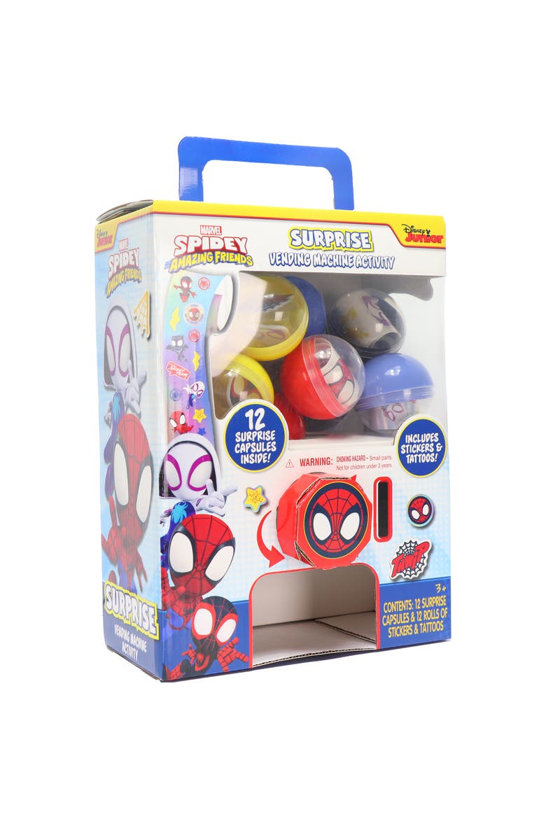 Surprise Vending Machine Spidey & His Amazing Friends, 12 Capsules, Alternate, color, Multicolored