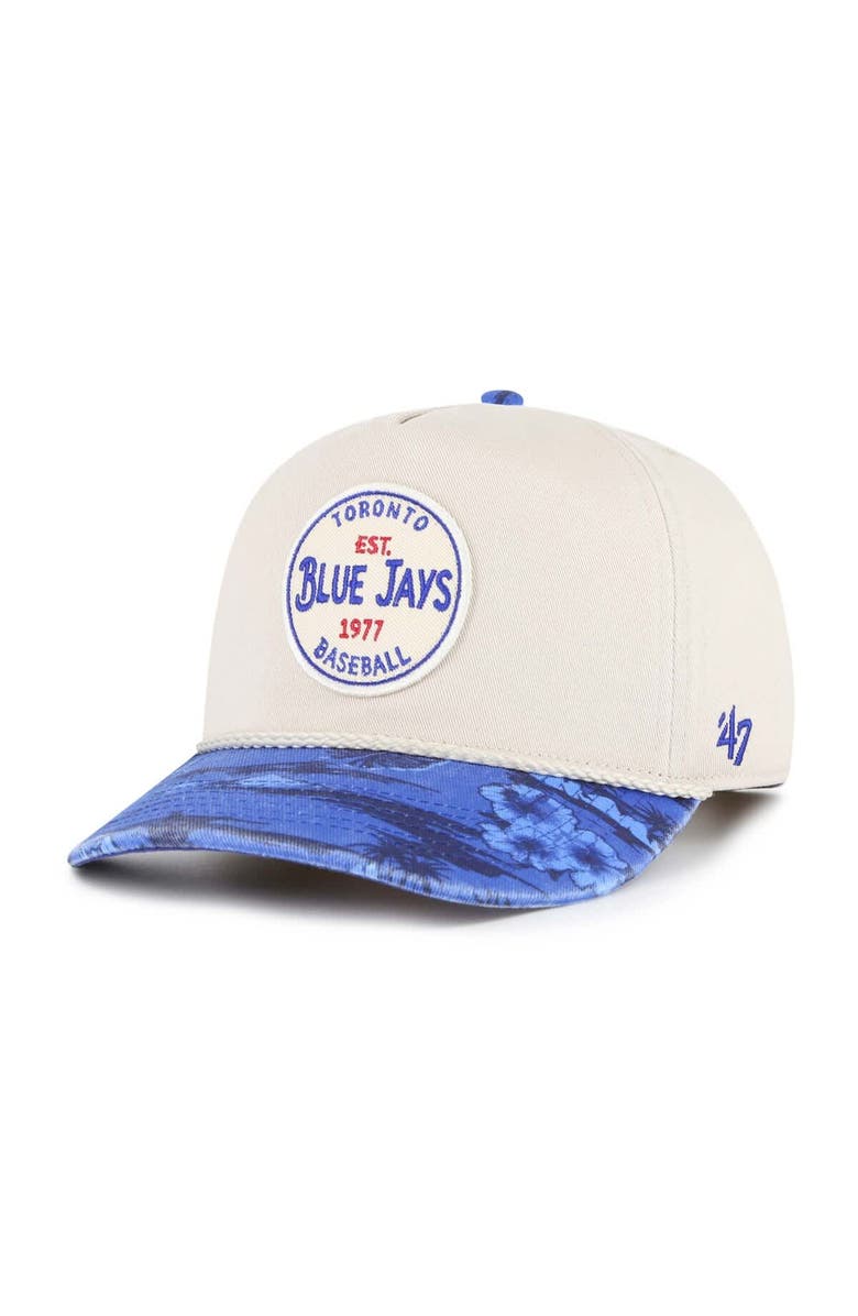 '47 Men's '47 Cream/Navy Toronto Blue Jays Fiji Rope Hitch Adjustable Hat, Main, color, Cream