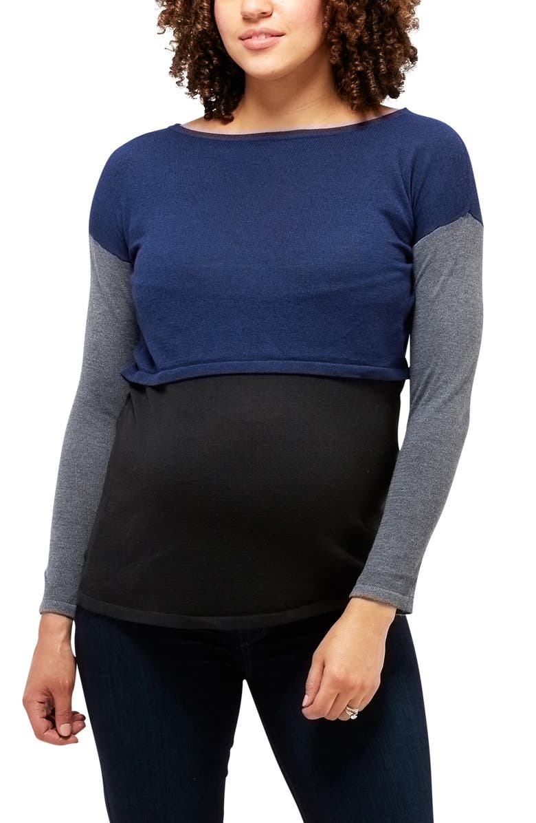 Nom Maternity Sia Maternity/Nursing Tunic, Main, color,