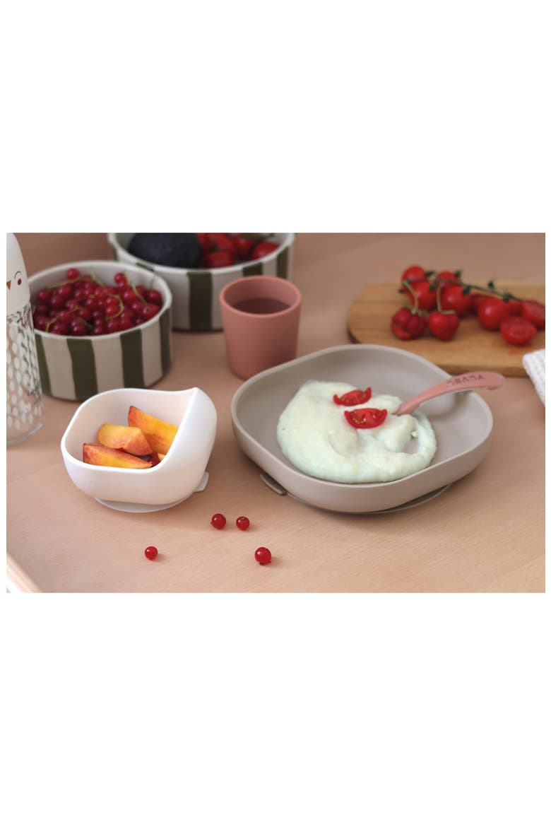 4-Piece Silicone Suction Baby Feeding Set, Alternate, color, TERRACOTTA