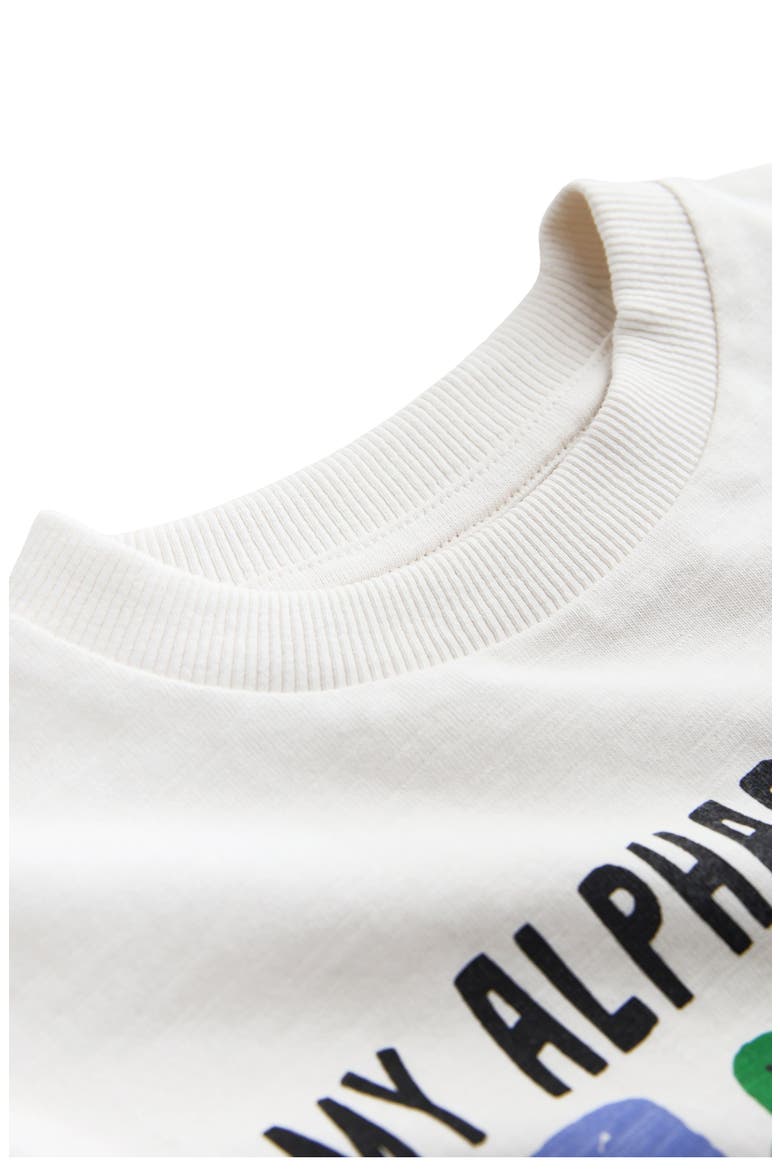 Kids' Alphabet Long Sleeve Graphic T-Shirt, Alternate, color, WHITE